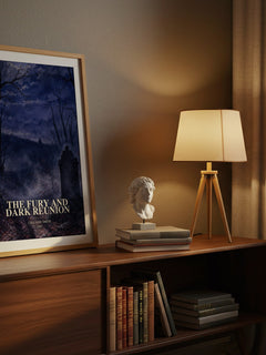 The Fury and Dark Reunion watercolour print on bookshelf – Lisa Jane Smith fan gift