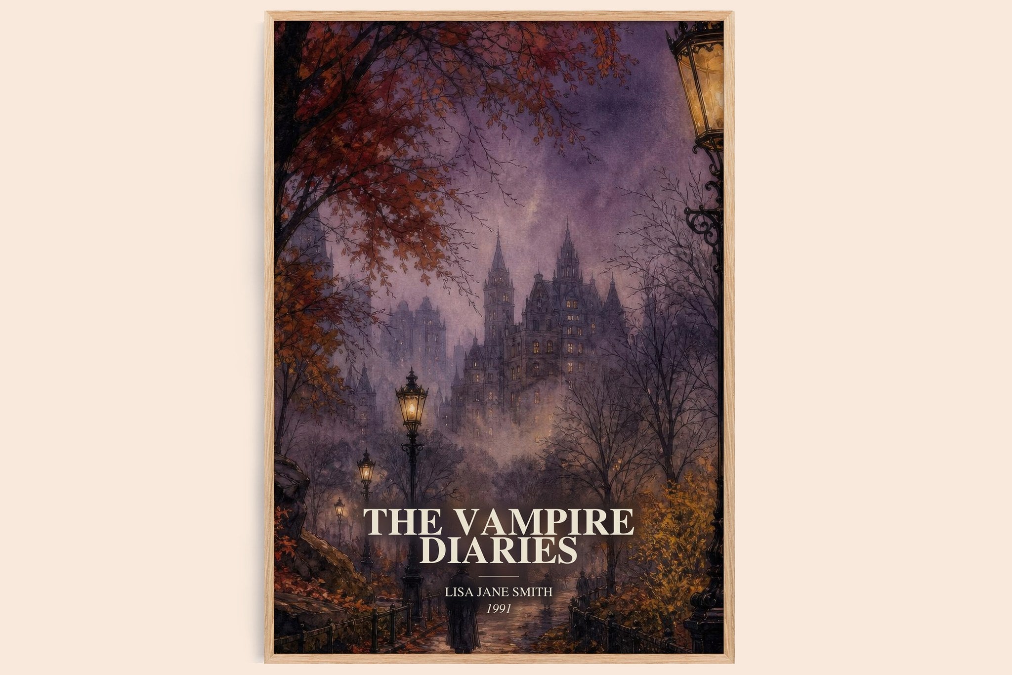 The Vampire Diaries Book Watercolour Illustration by Lisa Jane Smith