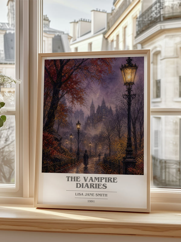 The Vampire Diaries book cover poster colour and style options – Lisa Jane Smith book art