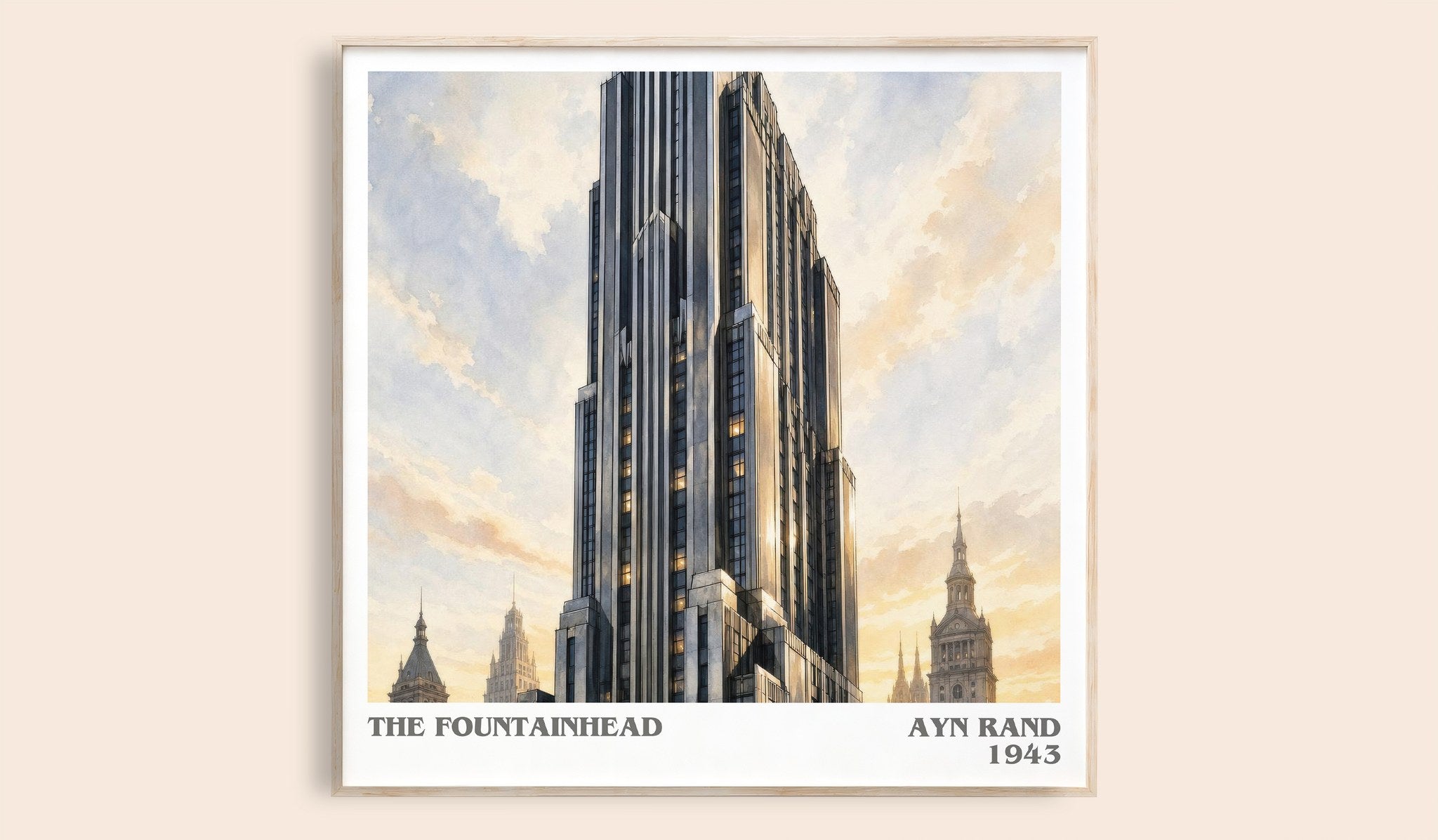 The Fountainhead Literary Art Print by Ayn Rand