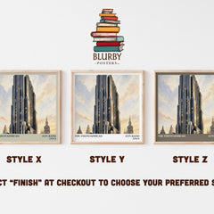 The Fountainhead literary print in frame leaning in hallway – philosophy wall art