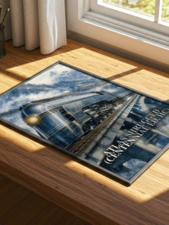 Atlas Shrugged (Centennial Ed. HC) watercolour book poster framed on wall – philosophy wall art