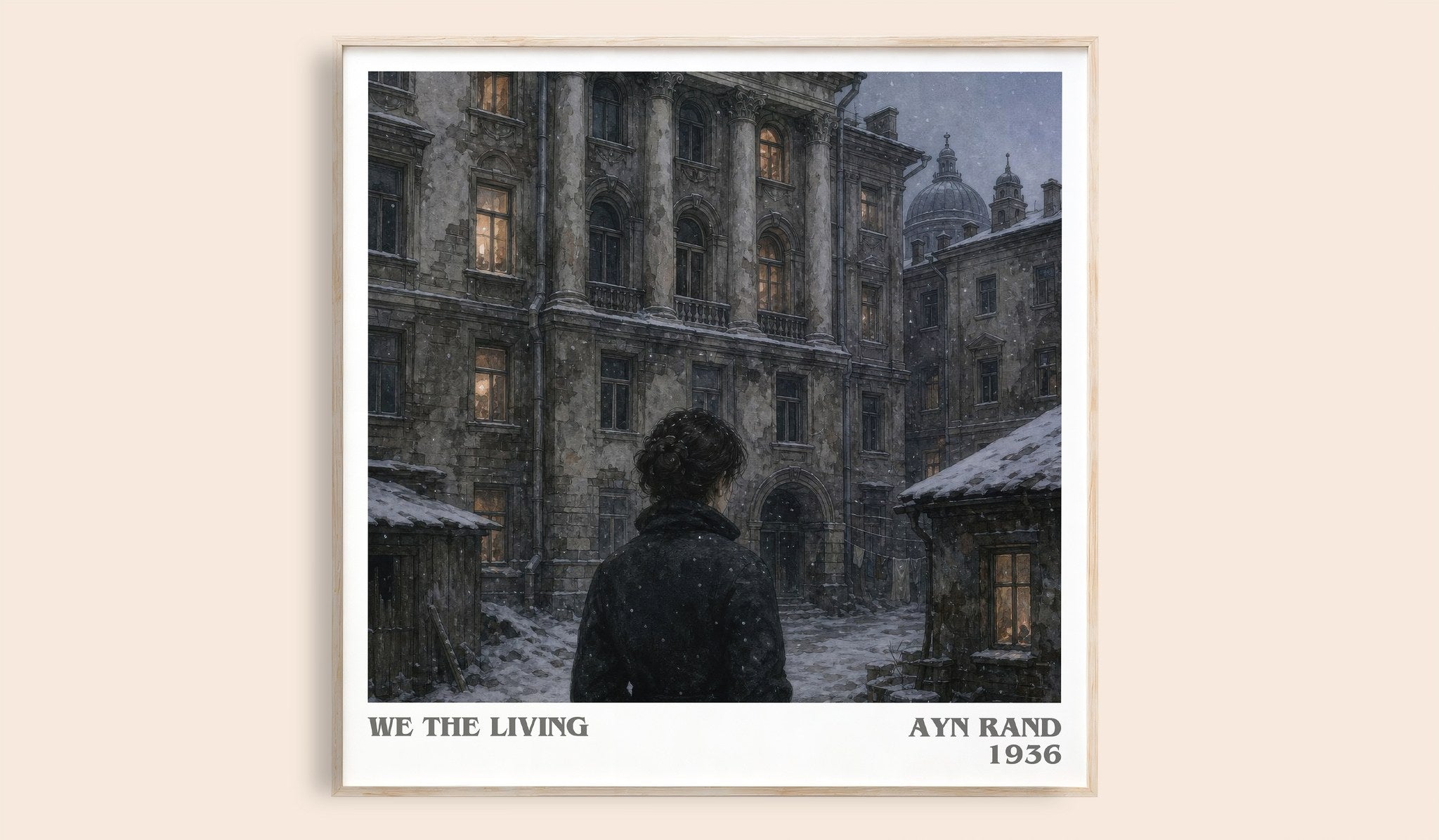 We the living Literary Art Print by Ayn Rand