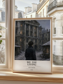 We the living book cover poster colour and style options – Ayn Rand book art