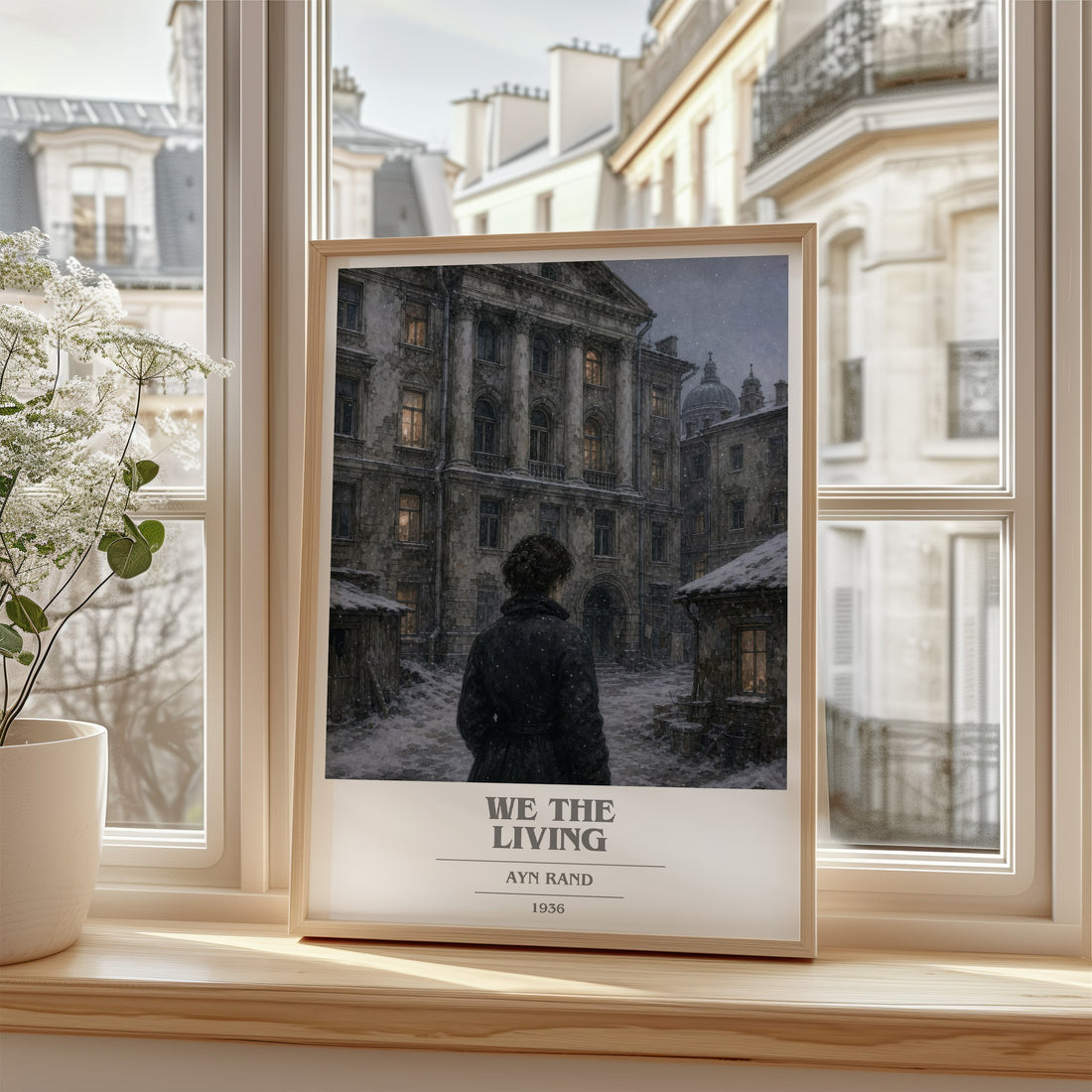 We the living book cover poster colour and style options – Ayn Rand book art