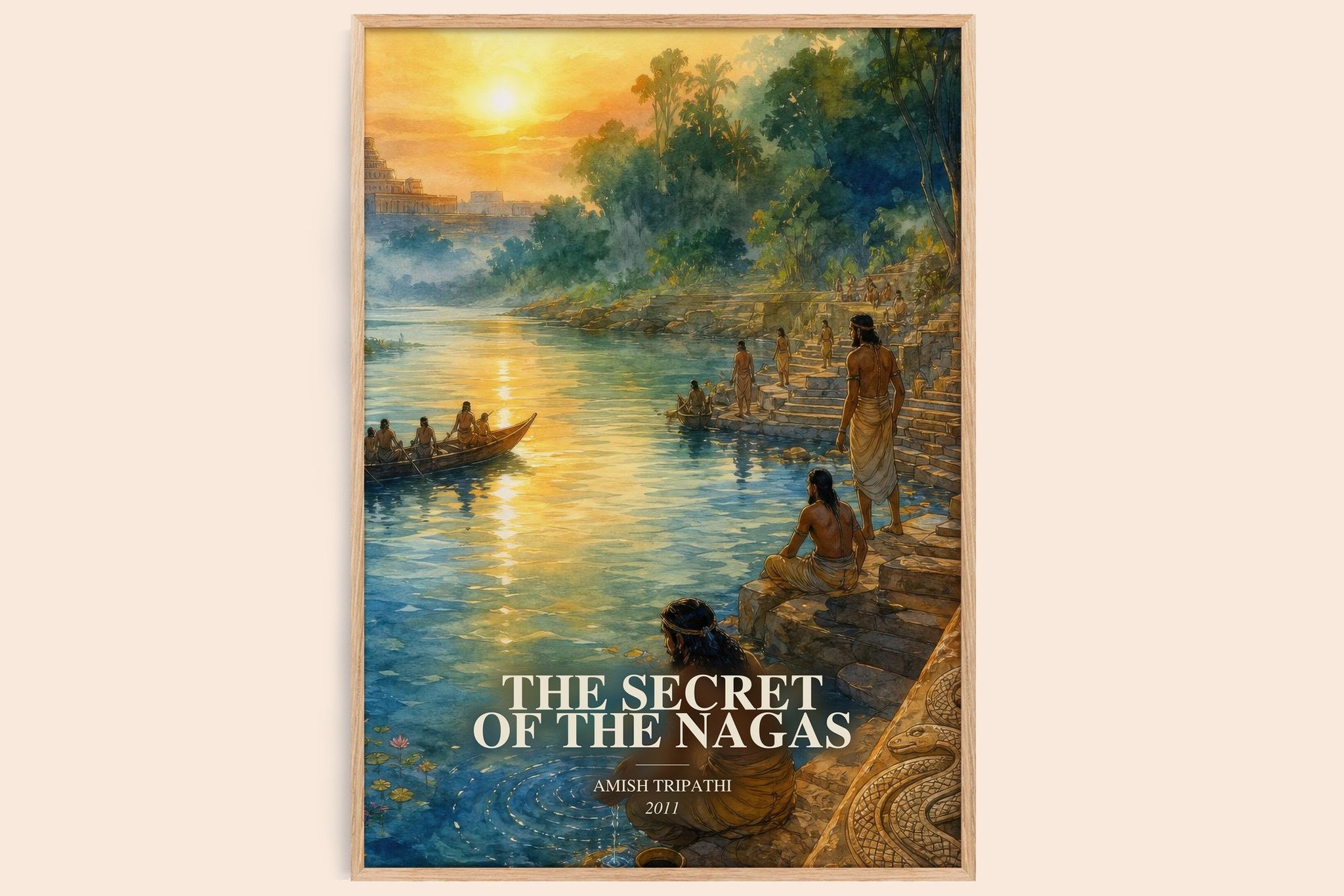 Secret of the Nagas Book Watercolour Illustration by Amish Tripathi