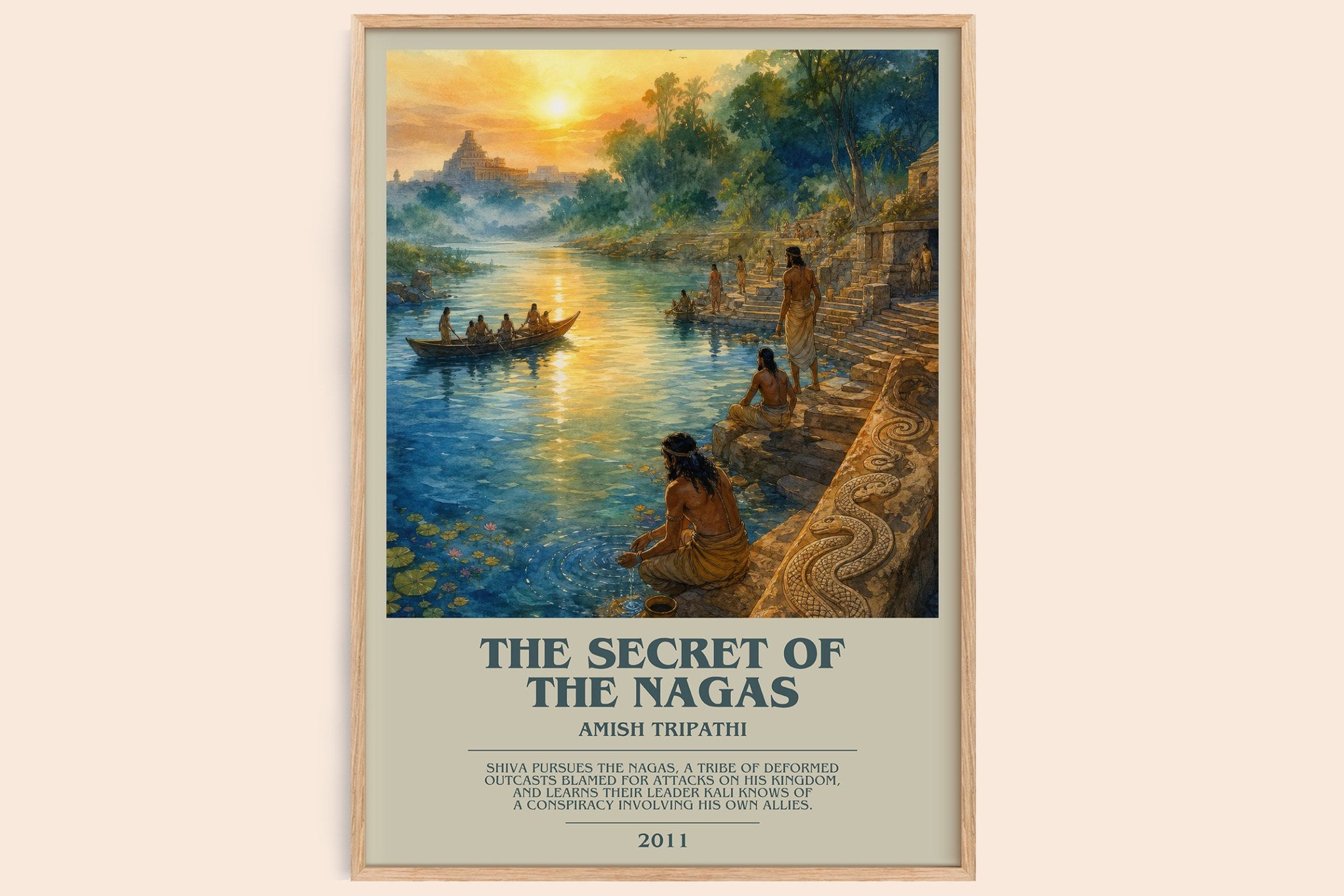 The Secret of the Nagas Bookish Wall Art by Amish Tripathi