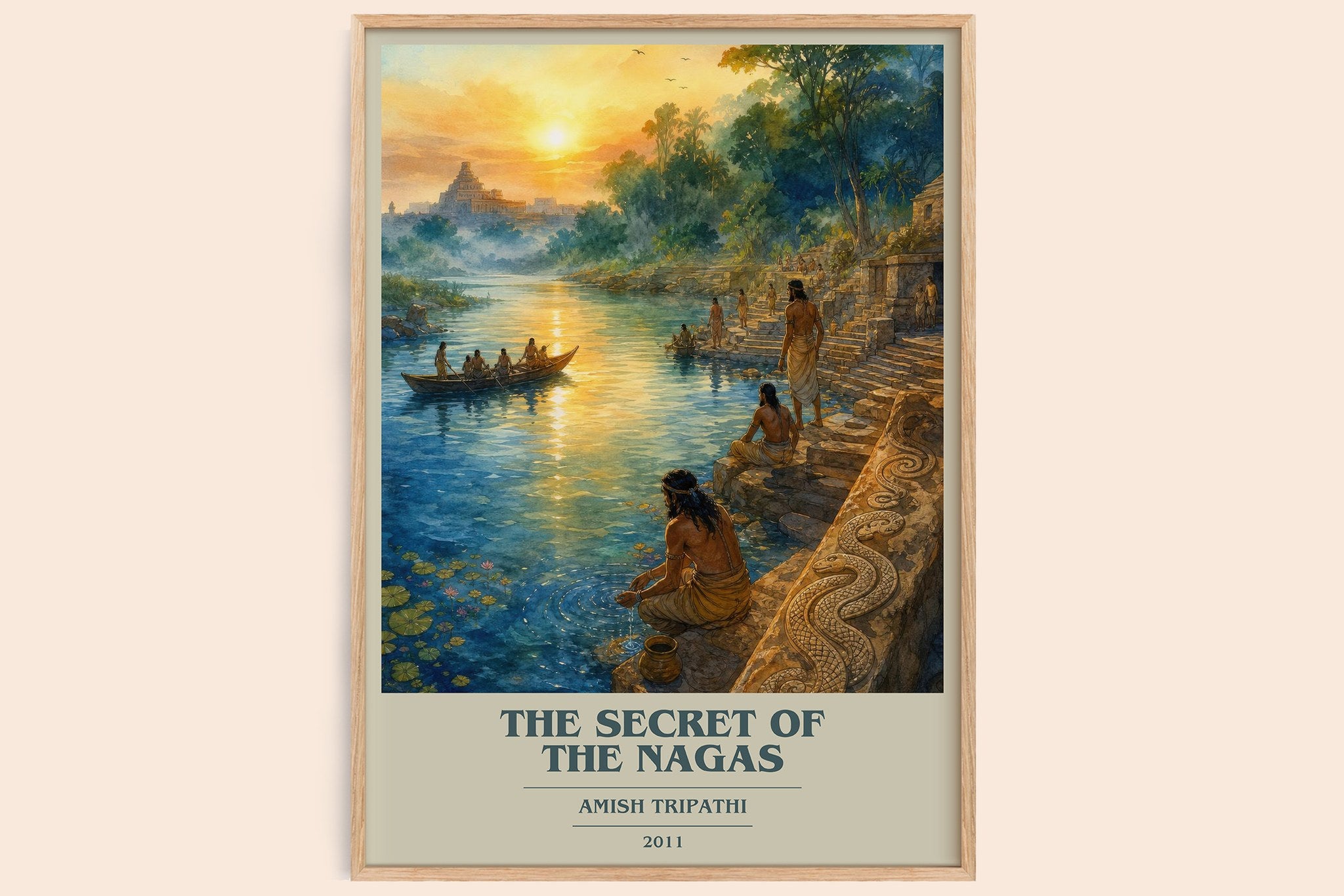 The Secret of the Nagas Book Cover Poster by Amish Tripathi