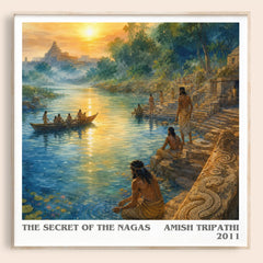 The Secret of the Nagas literary book poster by Amish Tripathi – framed literary art print