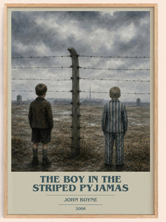 The Boy in the Striped Pyjamas book cover book poster by John Boyne – framed literary art print
