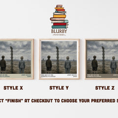 The Boy in the Striped Pyjamas literary print in frame leaning in hallway – historical fiction wall art
