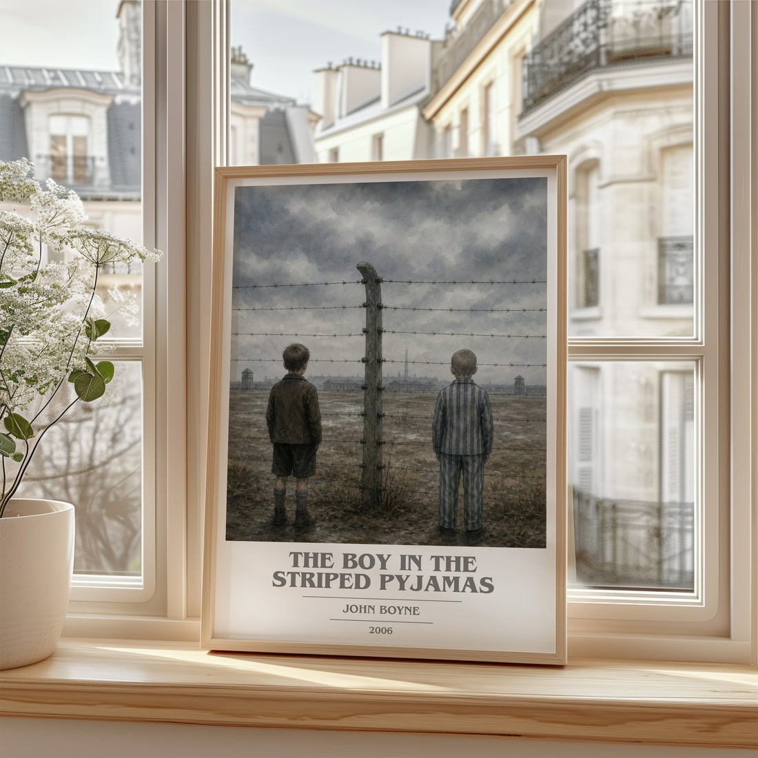 The Boy in the Striped Pyjamas book cover poster colour and style options – John Boyne book art