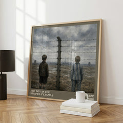 The Boy in the Striped Pyjamas literary print framed by window – literary home decor