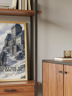 The Boy at the Top of the Mountain book watercolour illustration paper finish options – matte satin gloss