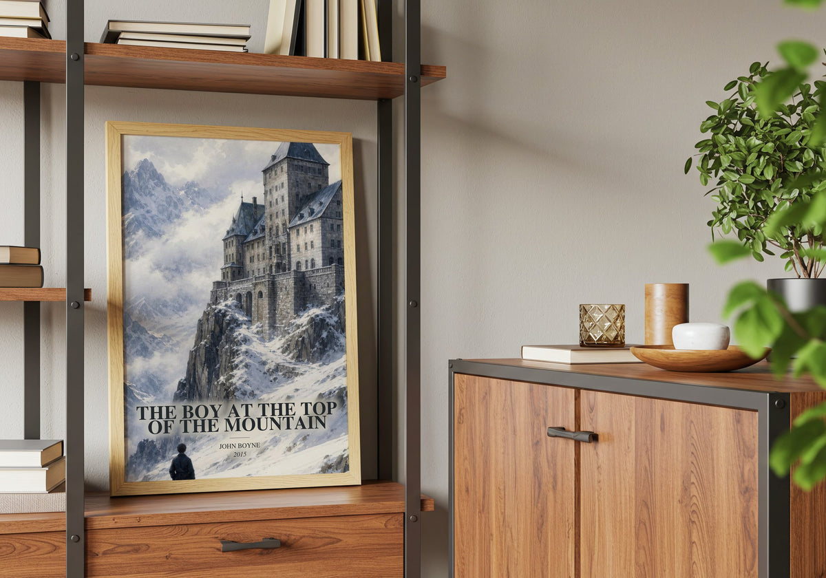 The Boy at the Top of the Mountain book watercolour illustration paper finish options – matte satin gloss