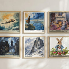 The Boy at the Top of the Mountain literary art print colour and style options – John Boyne book art