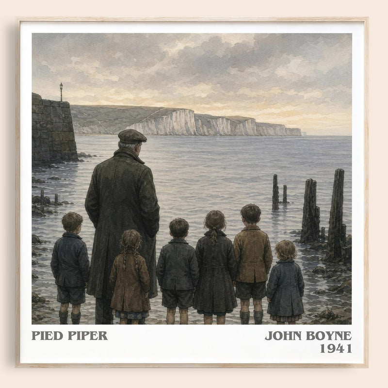 Pied Piper literary book poster by John Boyne – framed literary art print