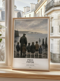 Pied Piper book cover poster colour and style options – John Boyne book art