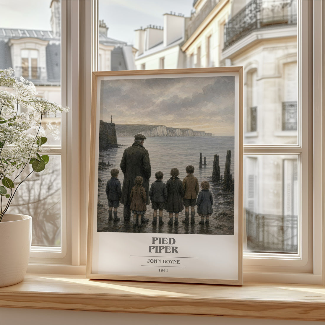 Pied Piper book cover poster colour and style options – John Boyne book art