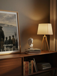 Pied Piper watercolour print on bookshelf – John Boyne fan gift