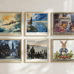 Pied Piper literary art print colour and style options – John Boyne book art