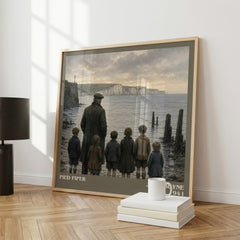 Pied Piper literary print framed by window – literary home decor