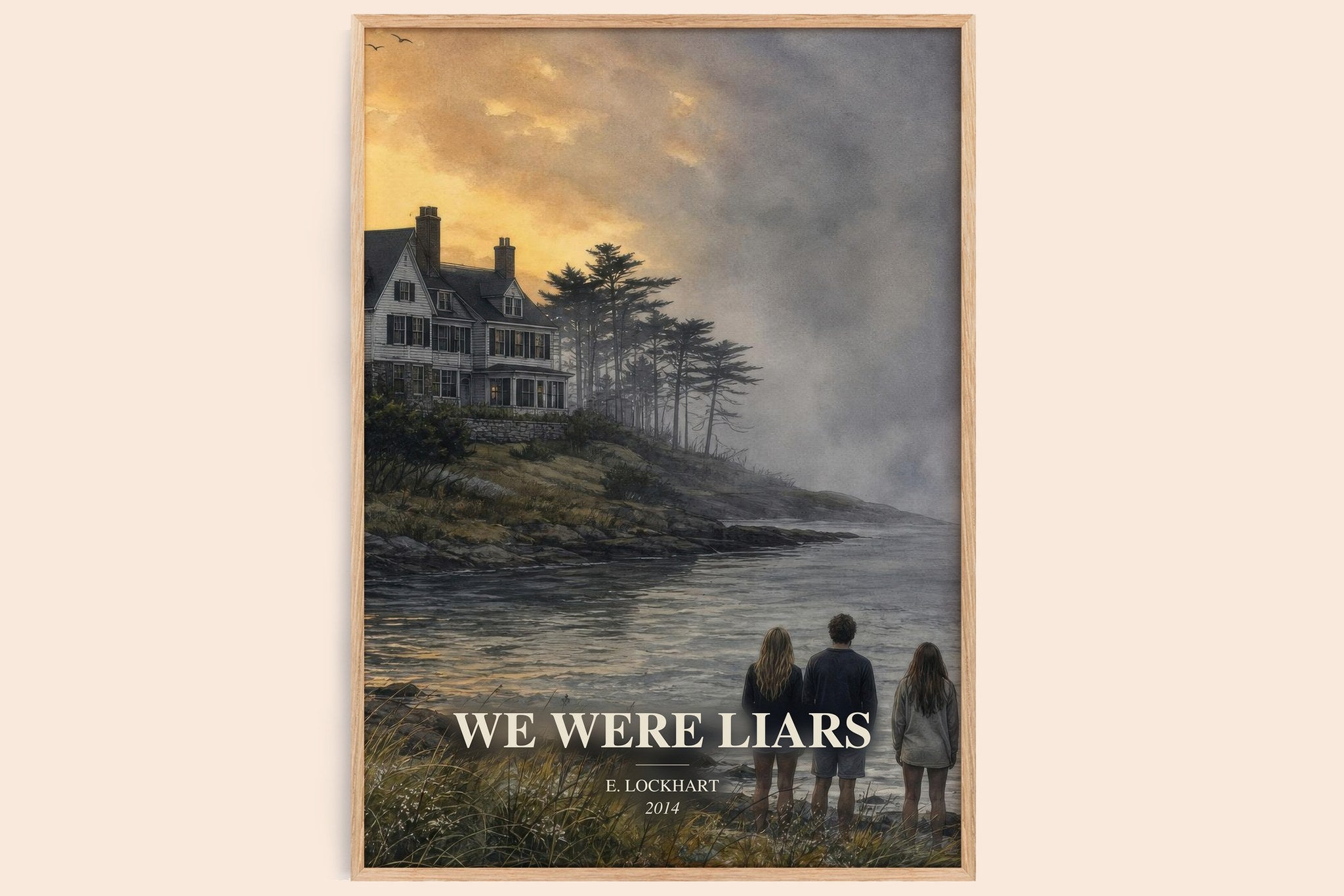We Were Liars Book Watercolour Illustration by E. Lockhart