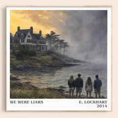 We Were Liars literary book poster by E. Lockhart – framed literary art print