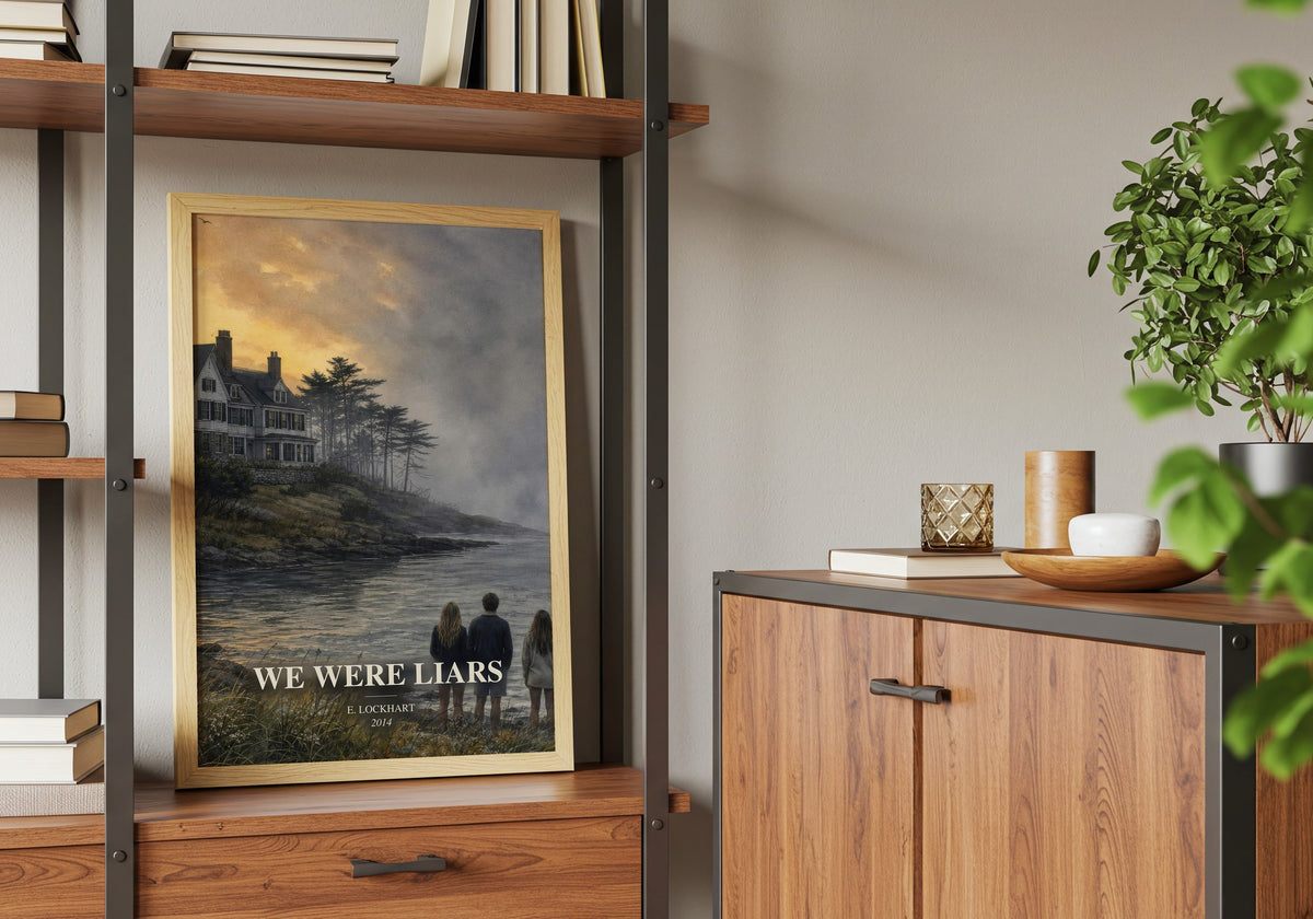 We Were Liars book watercolour illustration paper finish options – matte satin gloss