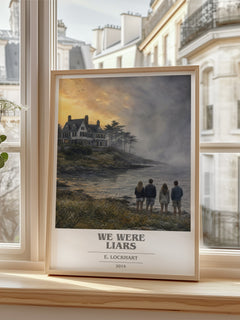 We Were Liars book cover poster colour and style options – E. Lockhart book art