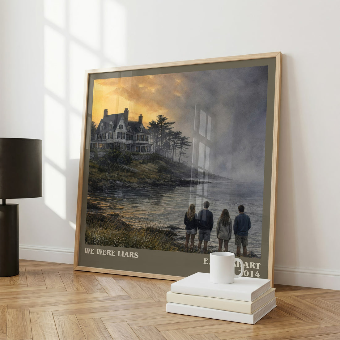 We Were Liars literary print framed by window – literary home decor