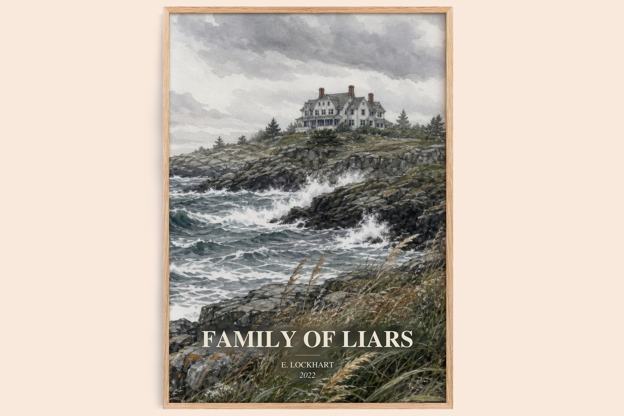 Family of Liars Book Watercolour Illustration by E. Lockhart