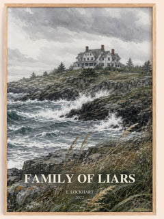 Family of Liars watercolour book poster by E. Lockhart – framed literary art print