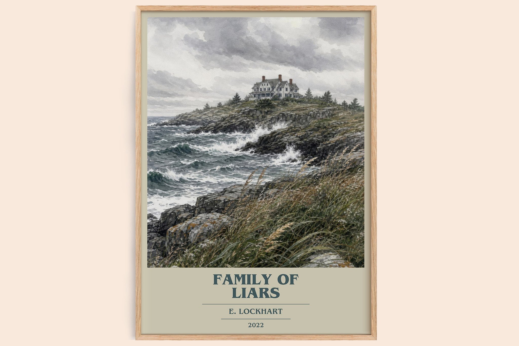 Family of Liars Book Cover Poster by E. Lockhart