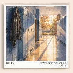 Bully literary book poster by Penelope Douglas – framed literary art print