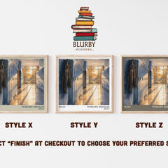 Bully literary print in frame leaning in hallway – romance wall art