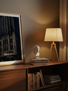 Hideaway watercolour print on bookshelf – Penelope Douglas fan gift