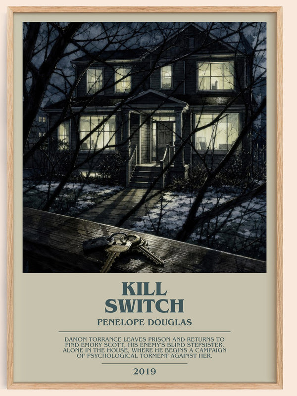 Kill Switch bookish book poster by Penelope Douglas – framed literary art print