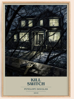 Kill Switch book cover book poster by Penelope Douglas – framed literary art print