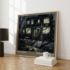 Kill Switch literary print framed by window – literary home decor