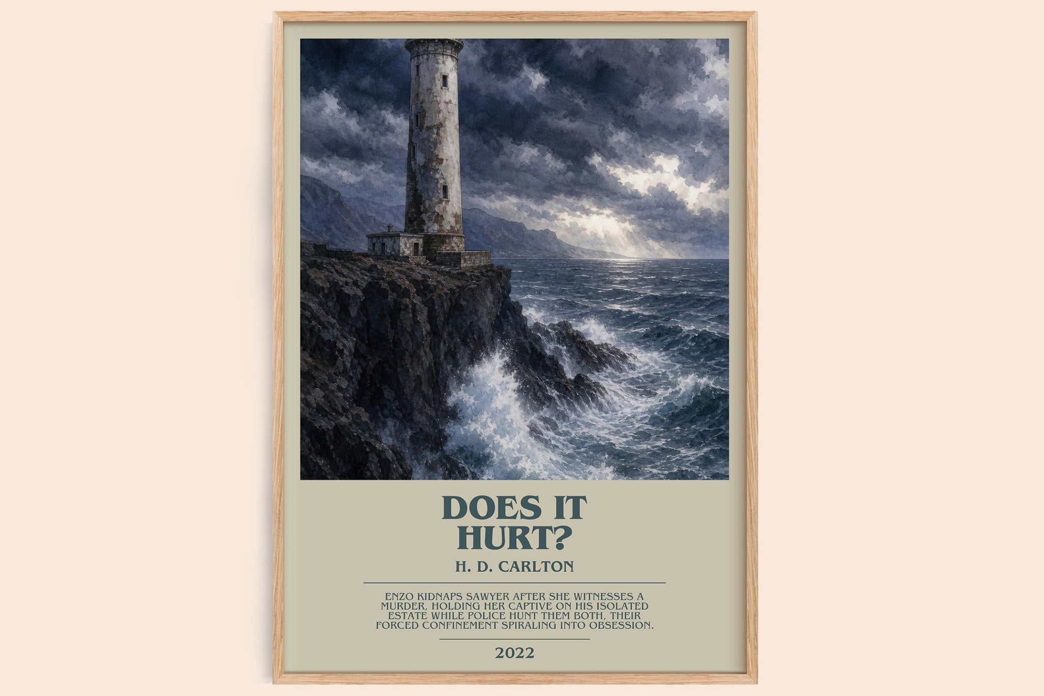Does It Hurt? Bookish Wall Art by H. D. Carlton