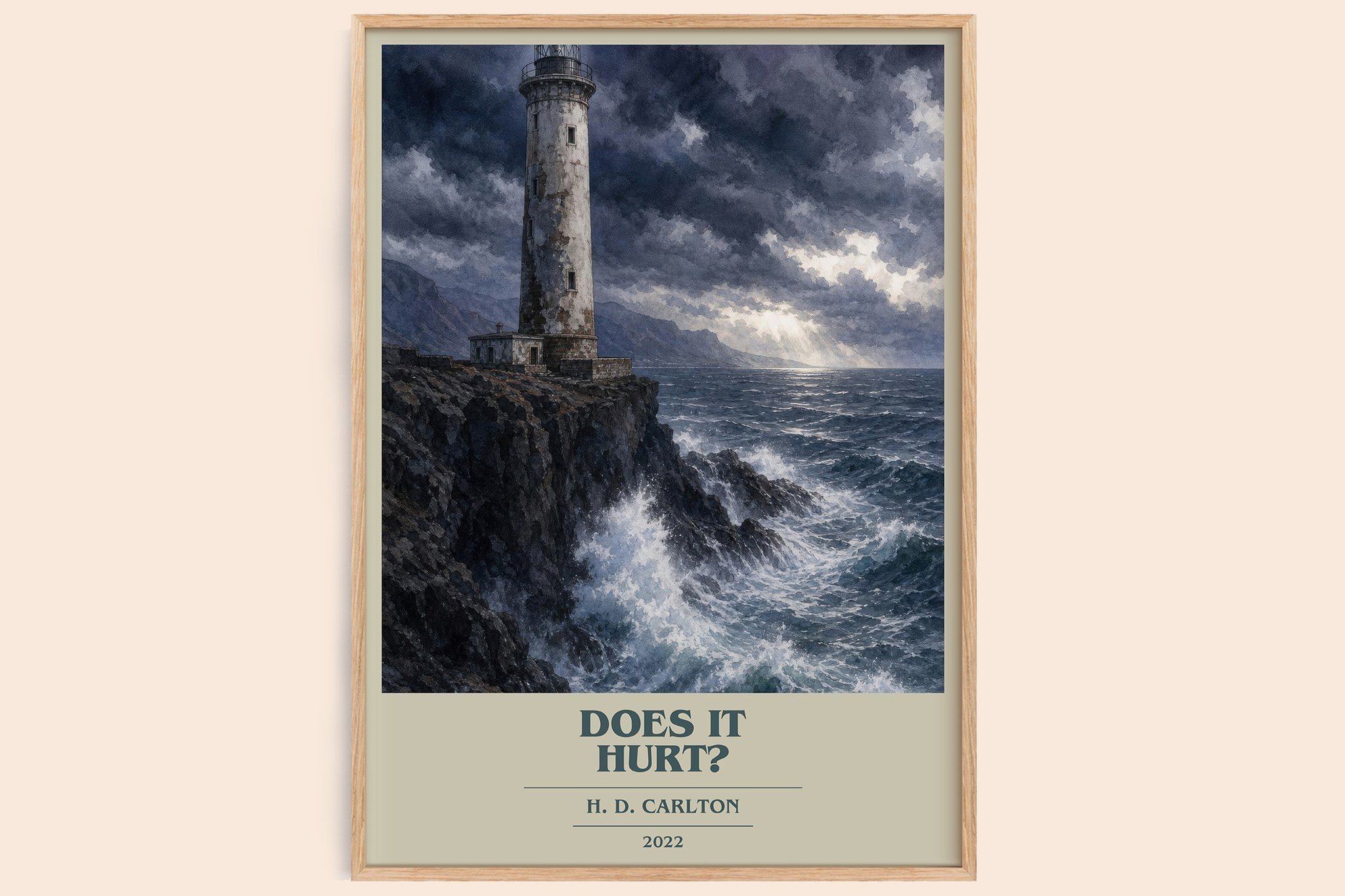 Does It Hurt? Book Cover Poster by H. D. Carlton