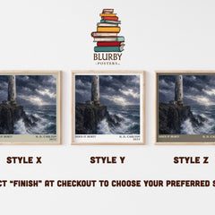 Does It Hurt? literary print in frame leaning in hallway – contemporary fiction wall art