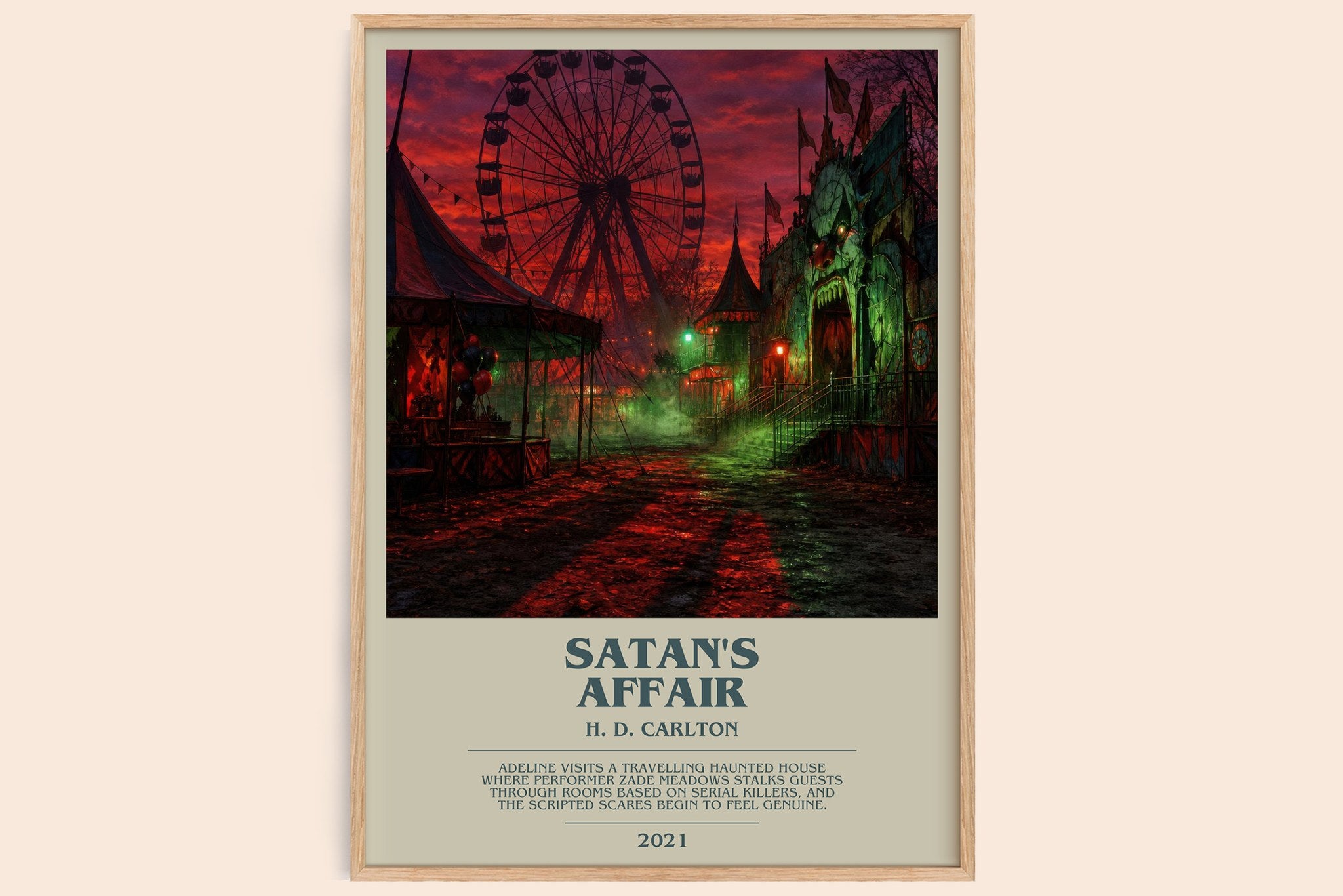 Satan's Affair Bookish Wall Art by H. D. Carlton