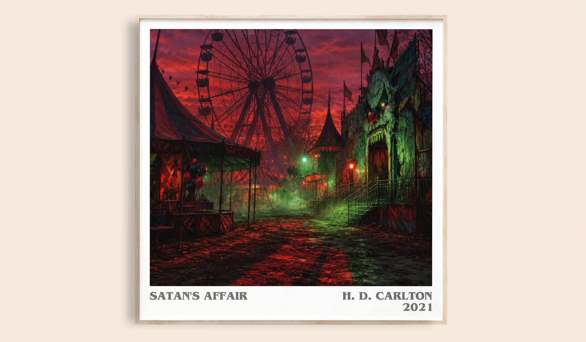 Satan's Affair Literary Art Print by H. D. Carlton
