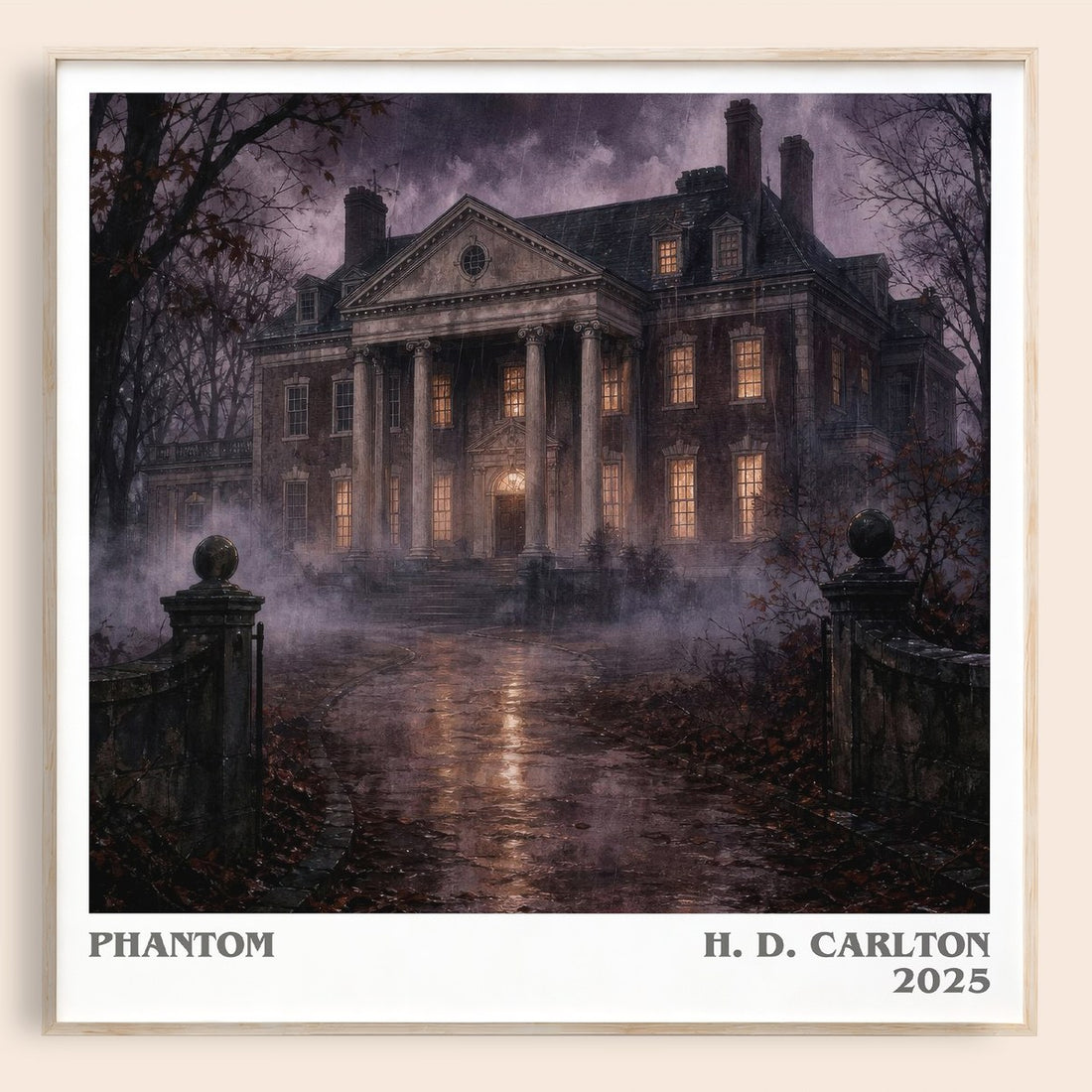 Phantom literary book poster by H. D. Carlton – framed literary art print