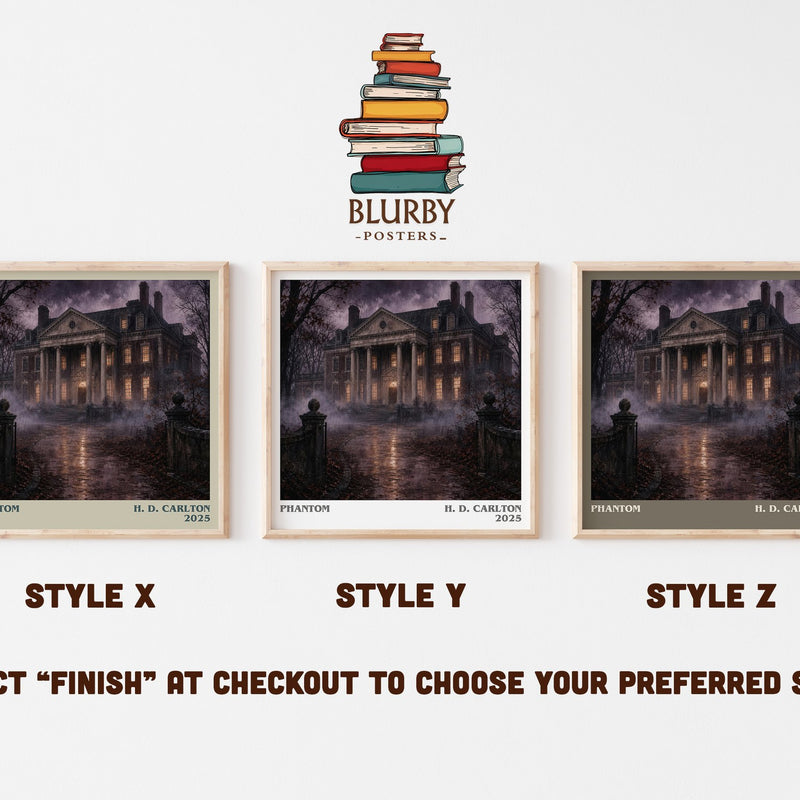 Phantom literary print in frame leaning in hallway – romance wall art
