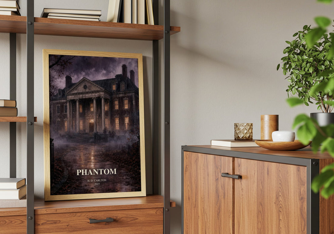 Phantom book watercolour illustration paper finish options – matte satin gloss