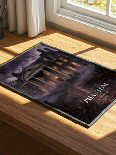 Phantom watercolour book poster framed on wall – romance wall art
