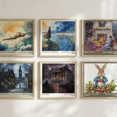 Phantom literary art print colour and style options – H. D. Carlton book art